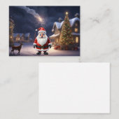 Weihnachts-Magie ist in der Luft und das neue Jahr Visitenkarte (Vorne/Hinten)