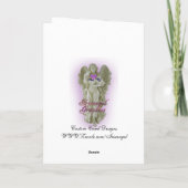 Weihnachts-Magie-Reindeer-Grußkarte Feiertagskarte (Rückseite)