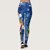 Weihnachts-Magie Weihnachtsmann-Klaus Tree Elves F Leggings (Rückseite)