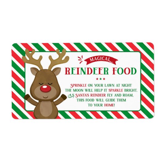 Weihnachts-Magische Rentierfutter für Kinder (Vorne)