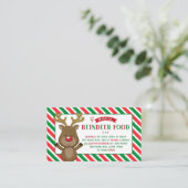 Weihnachts-Magische Rentierfutter für Kinder Visitenkarte (Stehend Vorderseite)