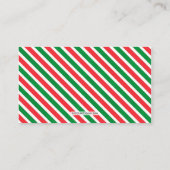 Weihnachts-Magische Rentierfutter für Kinder Visitenkarte (Rückseite)