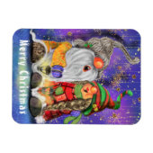 Weihnachts-Magnet-Geschenk mit singenden Gnomes Magnet (Horizontal)