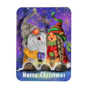 Weihnachts-Magnet-Geschenk mit singenden Gnomes Magnet