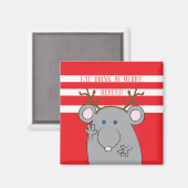 Weihnachts-Magnet-Platz essen GETRÄNK SEIN MERRY R Magnet (Vorderseite/Rückseite)