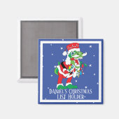 Weihnachts-Magnet-Platz TySANTAsaurus Rex 2 Magnet (Vorderseite/Rückseite)