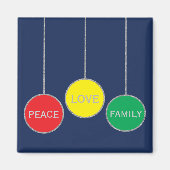 Weihnachts-Magnet-Platz Weihnachtsfeiern Magnet (Vorne)