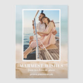 Weihnachts-Magnetische Karten für Sand und Foto (Vorderseite)