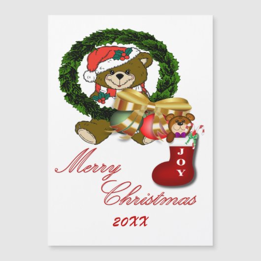 Weihnachts-Magnetkarte Magnetkarte (Vorderseite)