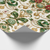 Weihnachts-Mahjong Geschenkpapier (Ecke)