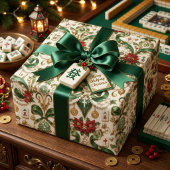 Weihnachts-Mahjong Geschenkpapier