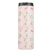 Weihnachts-Mahjong-Kacheln Thermosbecher (Rückseite)