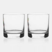 Weihnachts-Mahjong | Monogramm Whiskyglas (Links)