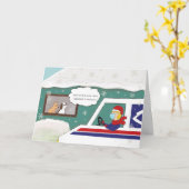 Weihnachts-Mail-Lady Vielen Dank an die unverzicht Karte (Gelbe Blume)