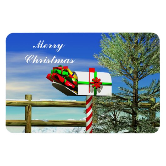 Weihnachts-Mailbox Magnet (Horizontal)