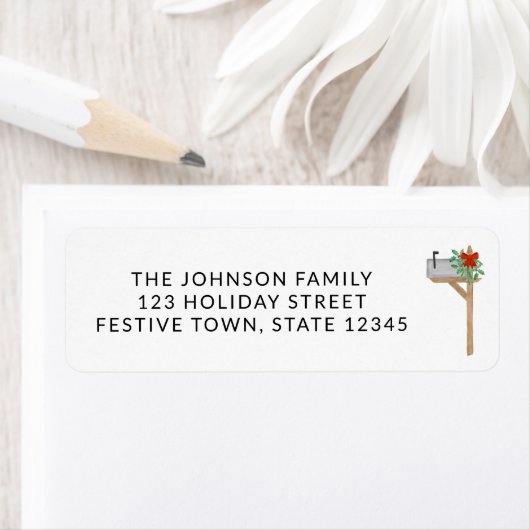 Weihnachts-Mailbox-Rücksendeadresse (Insitu)