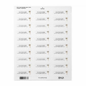 Weihnachts-Mailbox-Rücksendeadresse (Vorne)