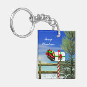 Weihnachts-Mailbox Schlüsselanhänger (Vorderseite links)