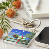 Weihnachts-Mailbox Schlüsselanhänger (Vorderseite rechts)