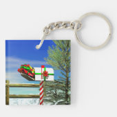 Weihnachts-Mailbox Schlüsselanhänger (Rückseite)