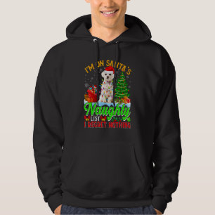 Weihnachts-Maltese-Hund auf Santas unartiger Liste Hoodie