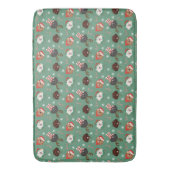 Weihnachts-Maltipoo-Hunde Badematte (Vorderseite Vertikal)