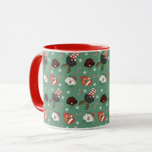 Weihnachts-Maltipoo-Hunde Tasse