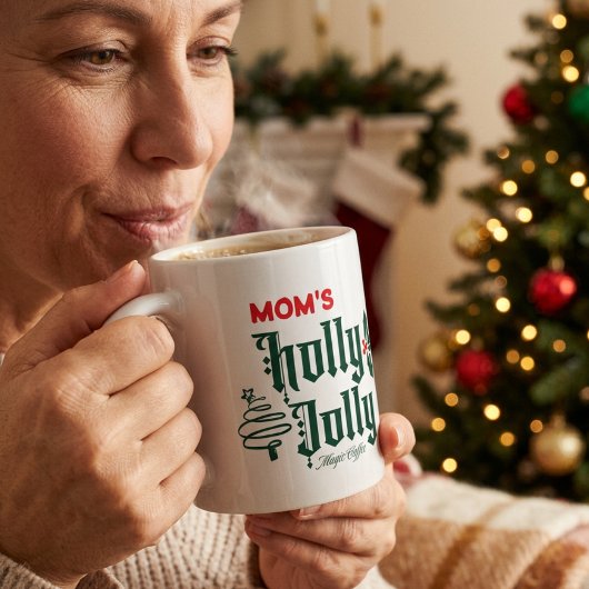 Weihnachts-Mama JOLLY Red / Green Magic Kaffeetasse