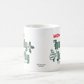 Weihnachts-Mama JOLLY Red / Green Magic Kaffeetasse (Mittel)
