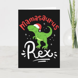 Weihnachts-Mama-Saurus-Rex-Dinosaurier-Mutter-Xmas Karte
