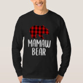 Weihnachts Mamaw Bär Shirt Oma Bär Kariert (Vorderseite)