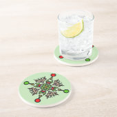 Weihnachts-Mandala-Muster Getränkeuntersetzer (Seite)