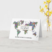 Weihnachts-MAP-Grußkarte Neujahr Personalisiert Karte (Gelbe Blume)