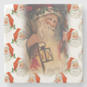 Weihnachts-Marble-Stone-Untersetzer, Frohe Weihnac Steinuntersetzer