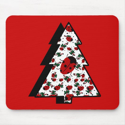 WEIHNACHTS-MARIENKÄFER MOUSEPAD (Vorne)