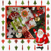 Weihnachts-Marienkäfer Rot, Grün und Weiß Geschenkpapier