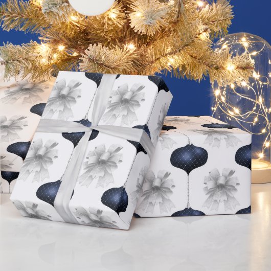 Weihnachts-Marine-Schmetterling-Samt-Muster Geschenkpapier (Feiertage)