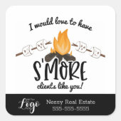 Weihnachts-Marketing-Geschenke der Unternehmen meh Quadratischer Aufkleber (Vorderseite)