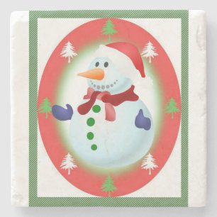 Weihnachts-Marmor-Stein-Getränkeuntersetzer, Schne Steinuntersetzer