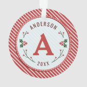 Weihnachts-Marquee-Ornament Ornament (Rückseite)