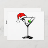 Weihnachts Martini Feiertagskarte (Vorne/Hinten)