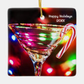 Weihnachts Martini Keramikornament (Vorderseite)