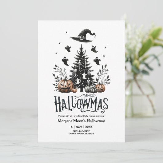 Weihnachts-Mashup zu Weihnachten-Einladungen Einladung (Stehend Vorderseite)