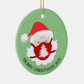 Weihnachts-Maske Weihnachten 2020 Keramik Ornament (Rechts)