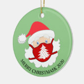 Weihnachts-Maske Weihnachten 2020 Keramik Ornament (Links)