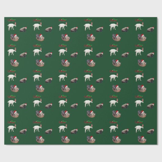 Weihnachts-Matte-Wrapping Paper of wild life Geschenkpapier (Flach)