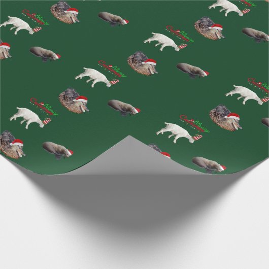 Weihnachts-Matte-Wrapping Paper of wild life Geschenkpapier (Ecke)