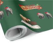 Weihnachts-Matte-Wrapping Papier Bärenjungen Geschenkpapier (Rolleneckpunkt)