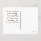 Weihnachts Matthew 2:10 Bibel Modernes Star Design Postkarte (Rückseite)