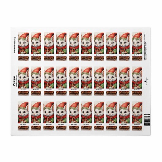 Weihnachts-Maus 3 Ihr Text hier (Vorne)